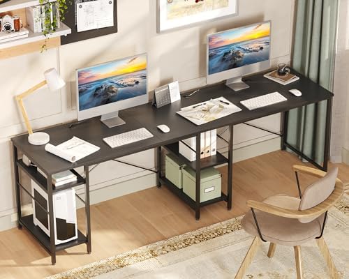 Desk with Storage Shelves 151cm setup photo