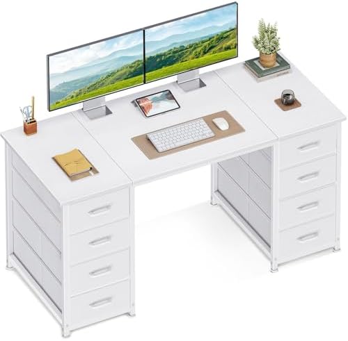 Desk with 8 Fabric Drawers setup photo