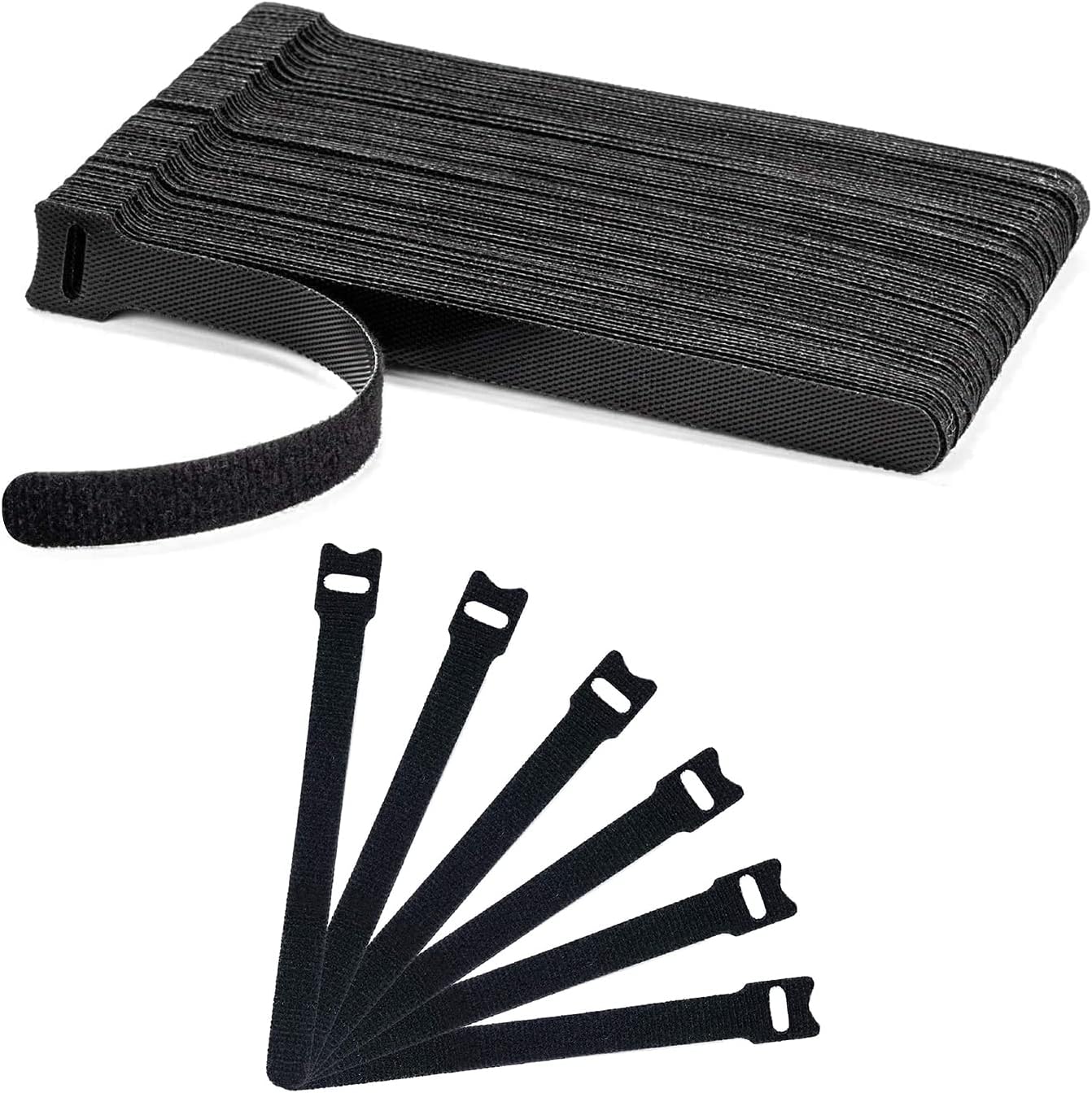 Reusable Cable Ties 100-Pack setup photo