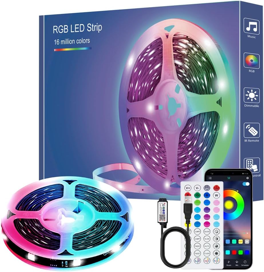 RGB LED Strip Starter Kit 2m setup photo